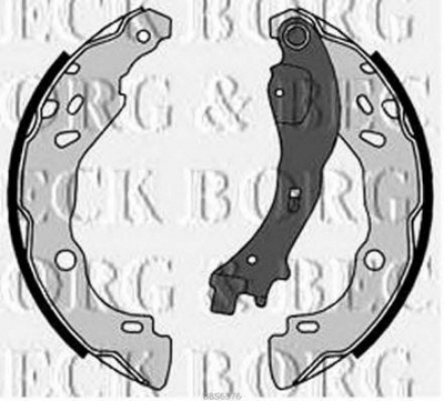 BORG & BECK bbs6376 -  Комплект тормозных колодок